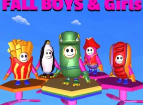 Play Fall Boys And Girls Running Multiplayer now!